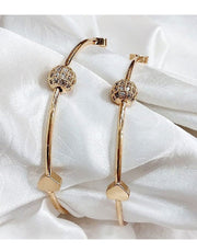 Pair of Adjustable Golden Bracelet Kara for Women