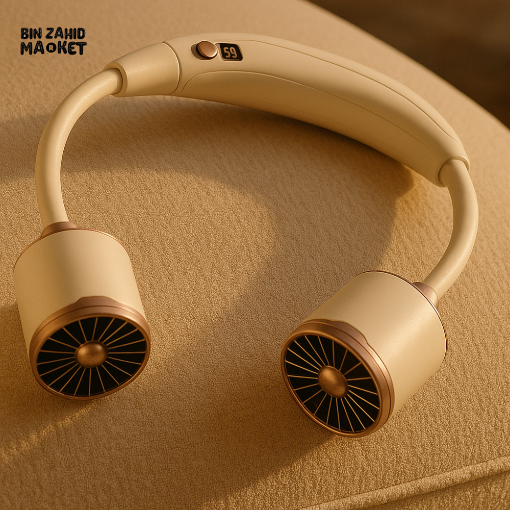 PORTABLE NECK FAN – STYLISH HANDS-FREE COOLING ACCESSORY